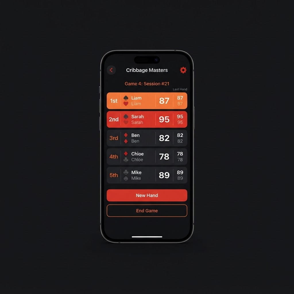 The BIG2 app tracking the game's live score